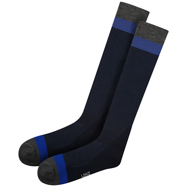 Lenz Pitkät Sukat Merino Compression 1 Sininen EU 39-41 Mies