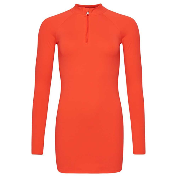 Superdry Kjole Code Sl Bodycon Orange XS Kvinde