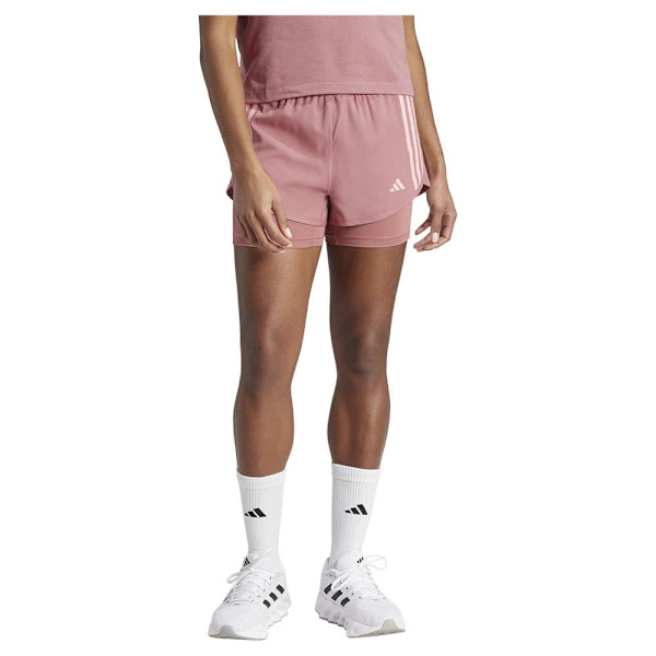 Adidas Own The Run 3 Stripes 2in1 Shortsit  XL Nainen