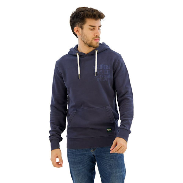 Superdry Copper Label Chest Hættetrøje Blå 3XL Mand
