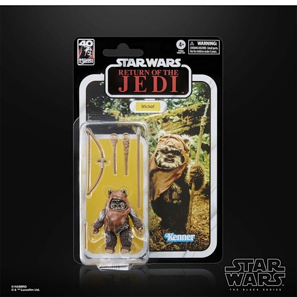 Hasbro Figur Star Wars The Black Series Wicket Guld
