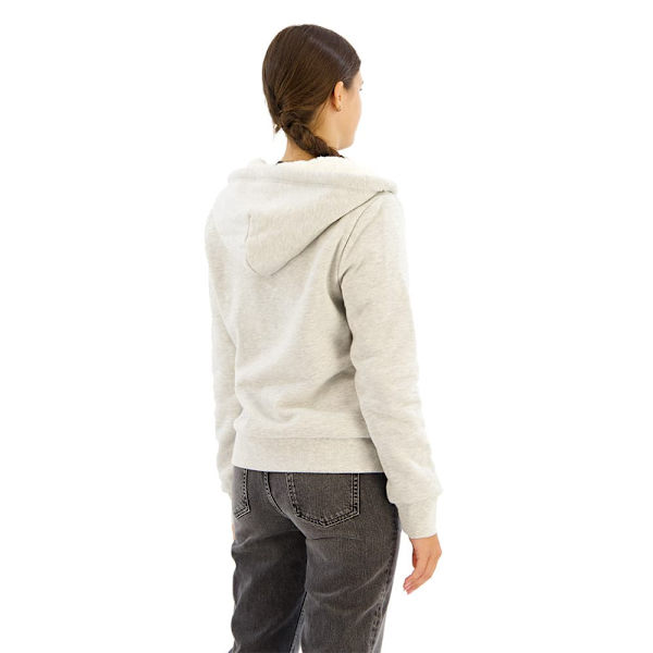 Superdry Essential Borg Lined Sweatshirt Med Lynlås Grå L Kvinde