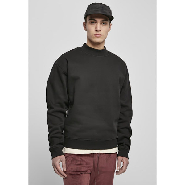 Urban Classics Sweatshirt Mock Neck Crew Sort XL Mand