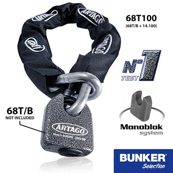 Artago Ketjun Lukko 14.120 Musta 120 cm