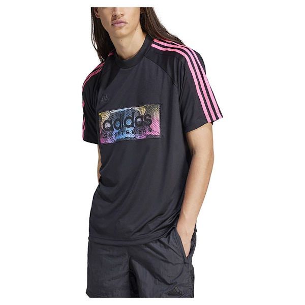 Adidas Tiro Aop T-shirt Med Korta ärmar Svart M / Regular Man