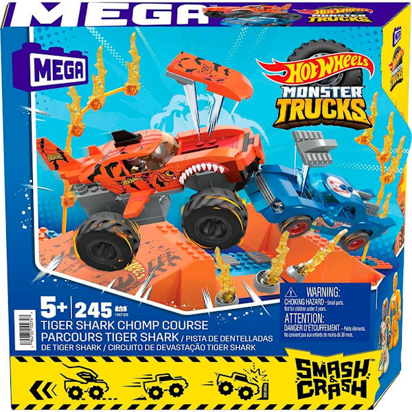 Mega Construx Spåra Tiger Shark Monster Trucks Guld