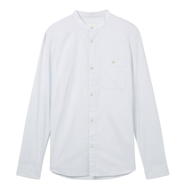 Tom Tailor Structured Pitkähihainen Kauluspaita Valkoinen 2XL Mies