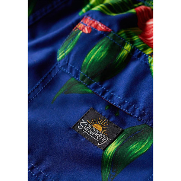 Superdry Hawaiian Print 17´´ Badbyxor Blå L Man