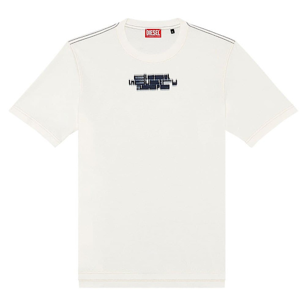Diesel Just Slits N6 T-shirt Med Korte ærmer Hvid S Mand