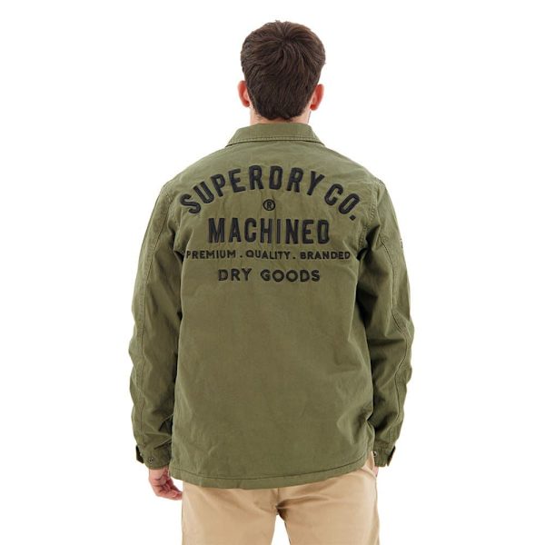 Superdry Jakke Military M65 Emb Grøn M Mand