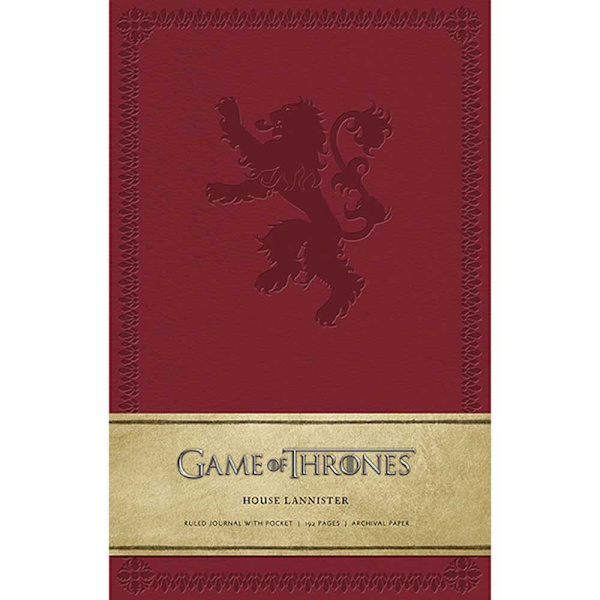 Insight House Lannister 21 Cm Game Of Thrones Notebook Röd