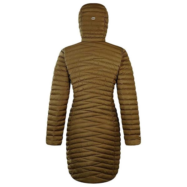 Berghaus Nula Micro Long Jakke Brun,Gylden 16 Kvinde