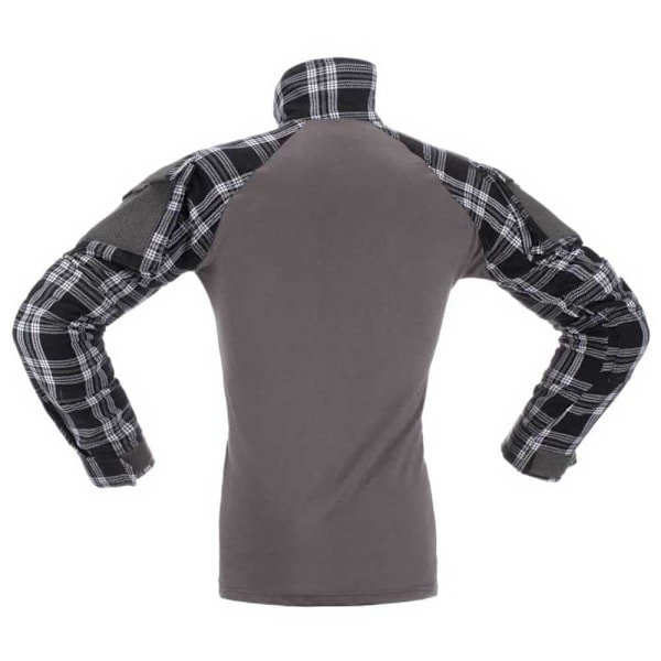 Invadergear Flannel Combat T-shirt Med Lång ärm Grå XS Man