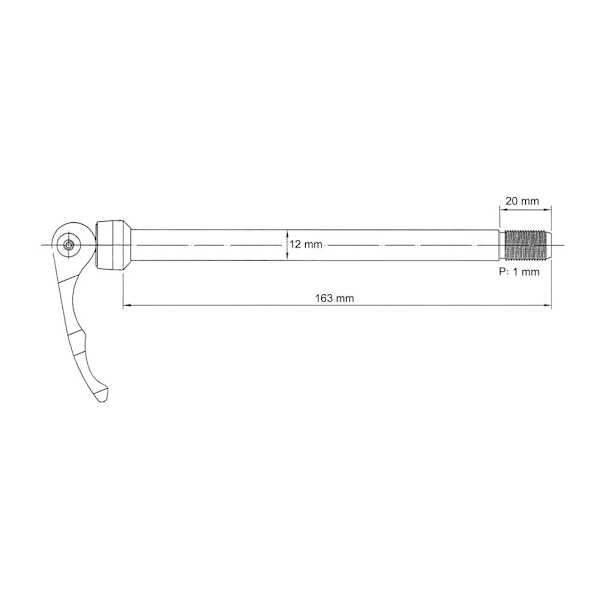 Novatec Qr 264 Syntace Rear økse Sort 12 x 142 mm