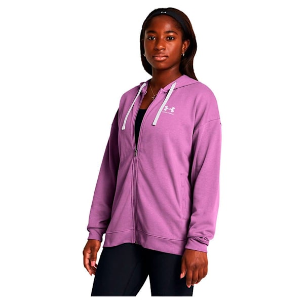 Under Armour Full Dragkedja Fleece Rival Terry Os Lila S Man