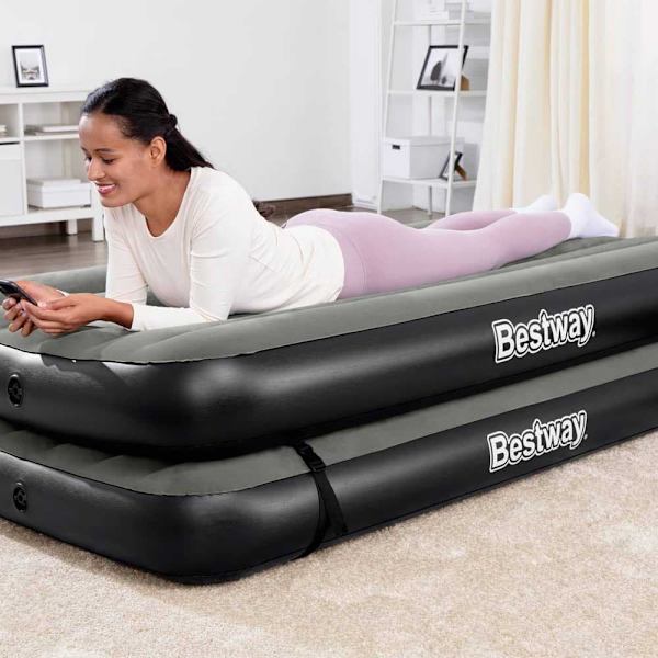 Bestway Madras Tritech 2 188x99x25 Cm Luft Seng Sort 188x99x25cm