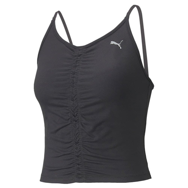 Puma Ærmeløs T-shirt Yoga Studio Foundation Ruched Sort S Kvinde