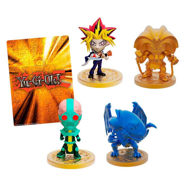 Bizak Action Figur Yu Gi Oh 4 Enheter Guld