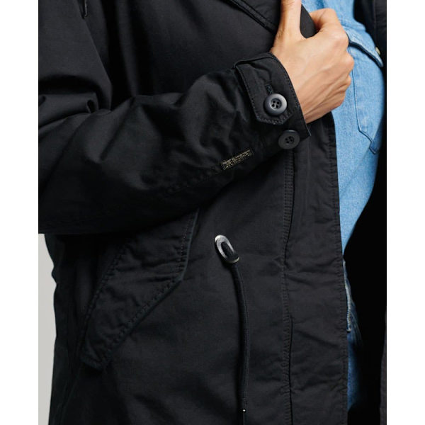 Superdry Jakke Authentic Military Sort 2XS Kvinde