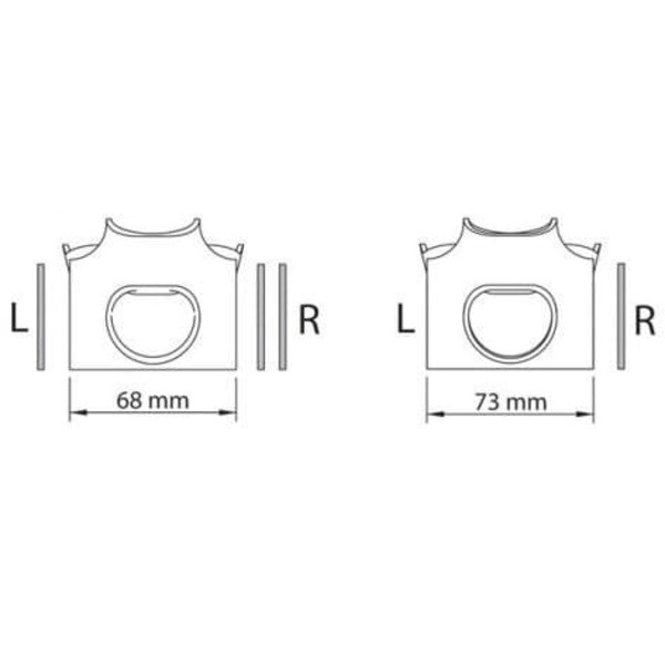 Miche Bundbeslagskop Evo Max Bsa Sort 68/73 mm