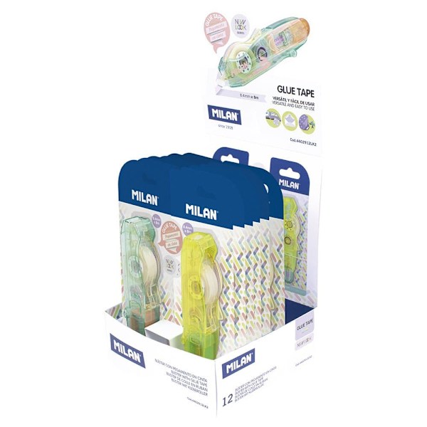 Milan Udstillingsboks 12 New Look Lim Tape 8.4 Mm X 8 M New Look Serie Transparent