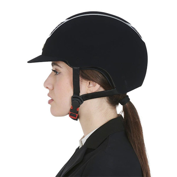 Equestro Hjelm Modello Eclipse Plain Velvet (3 Padding)  59-61 cm