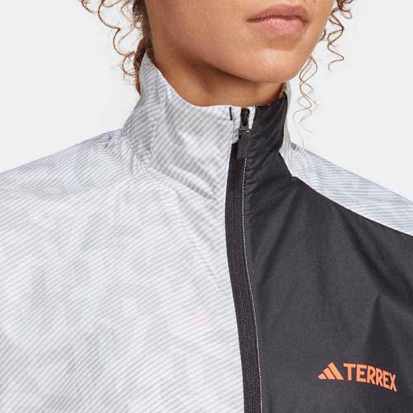 Adidas Jacka Trail Wind Grå M Kvinna