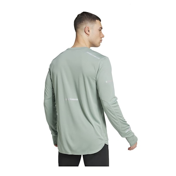 Adidas Ultimate Running Reflective T-shirt Med Lange ærmer Grøn L Mand