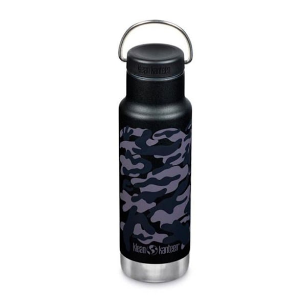 Klean Kanteen Rustfri Stål Flaske Insulated Classic 532ml Løkke Kasket Sort