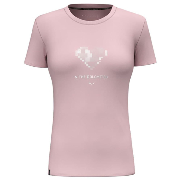 Salewa Pure Heart Dry T-shirt Med Korta ärmar Rosa L Kvinna