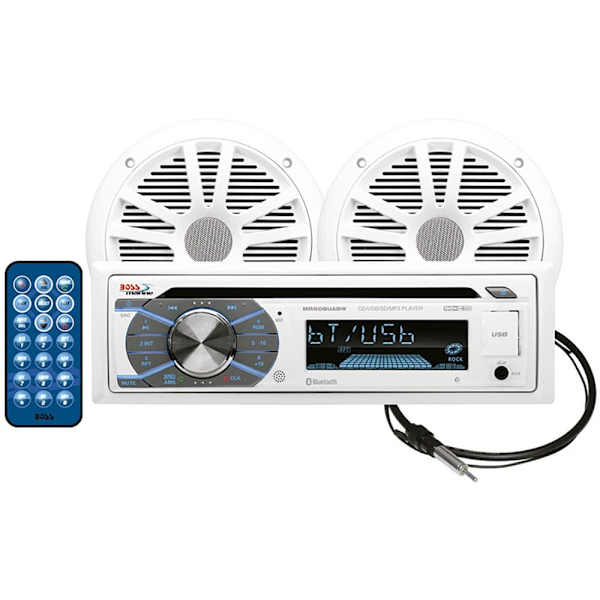 Boss Audio Cd-soitin-bluetooth Kanssa 2 164 Mm 164 Mm Valkoinen
