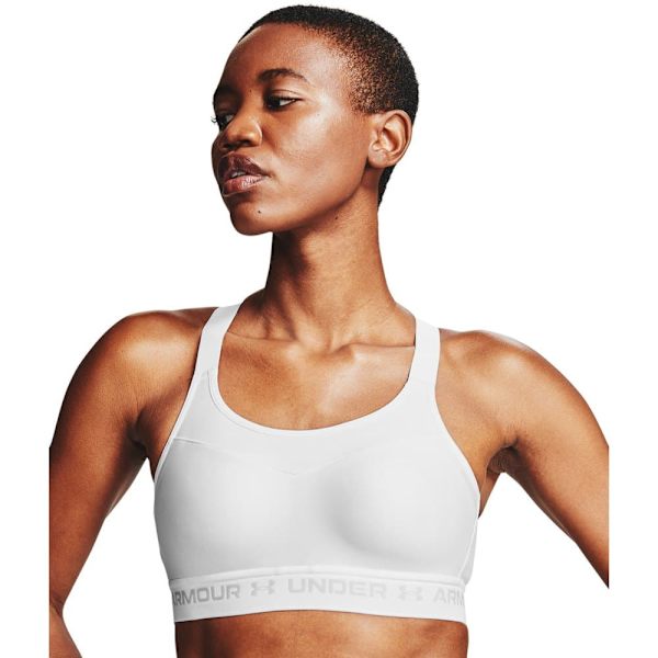 Under Armour Sports-bh Med Høj Effekt Crossback Hvid 40 / D Kvinde