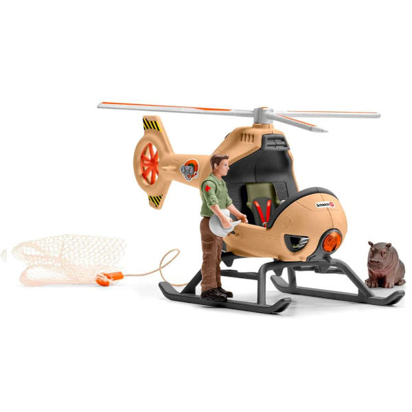 Schleich Wild Life Animal Rescue Helikopter Brun 3-8 Years