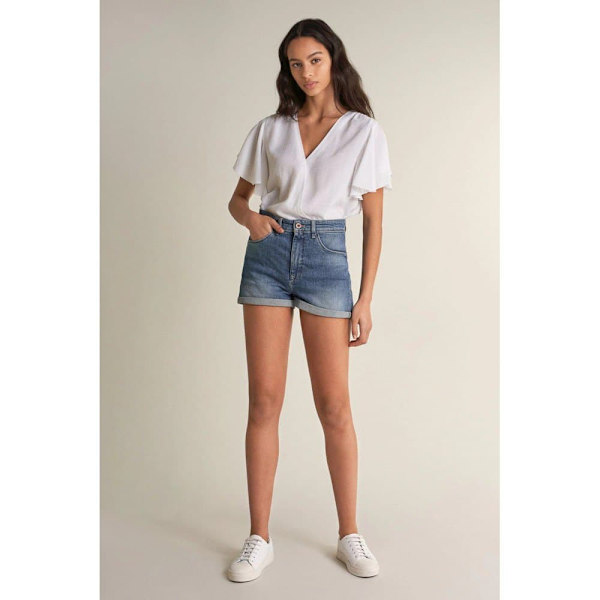 Salsa Jeans Jeansshorts Push In Secret Glamour Blå 32 Kvinna