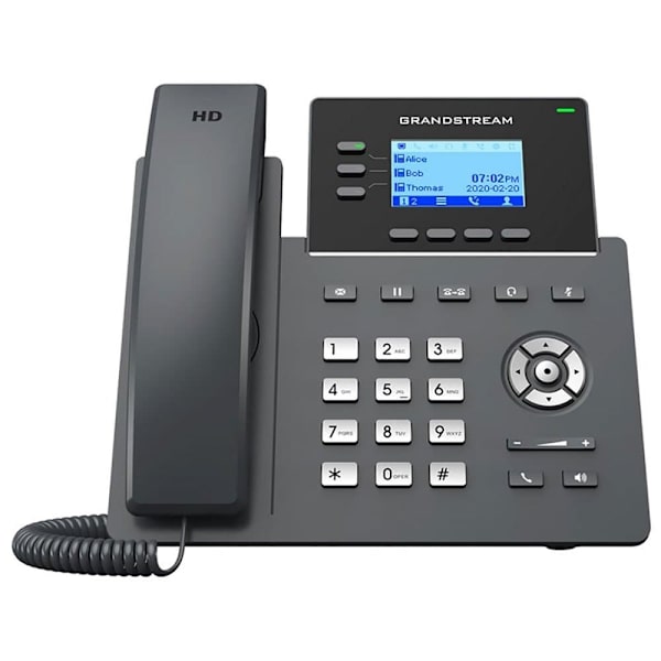 Grandstream Voip Telefon Grp2603 Søvfarvet Sort