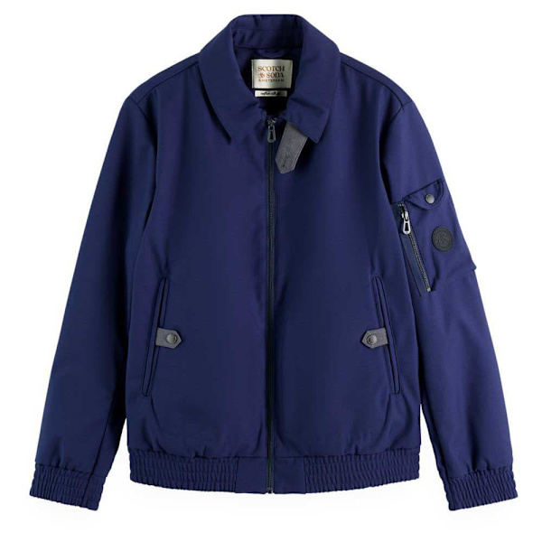 Scotch & Soda Jakke Bonded With Coloured Backer Blå XL Mand