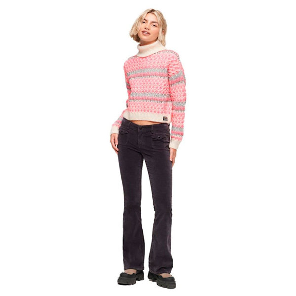 Superdry Polotröja Roll Crop Rosa S Kvinna