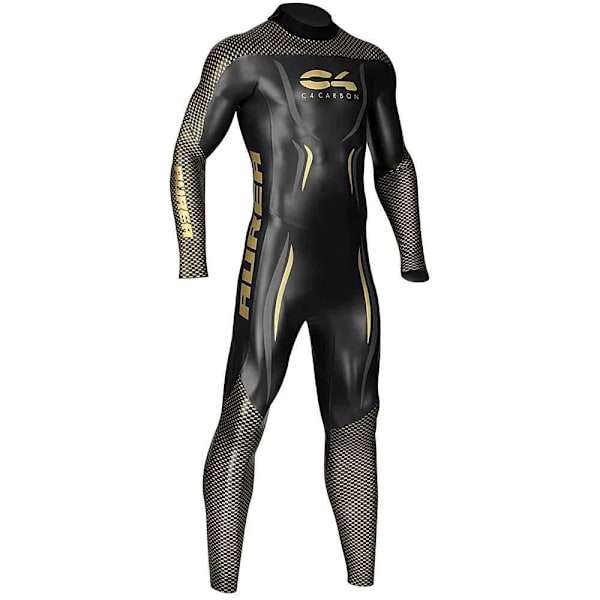 C4 Aurea 2 Mm Back Zip Dykkerdragt Sort 0
