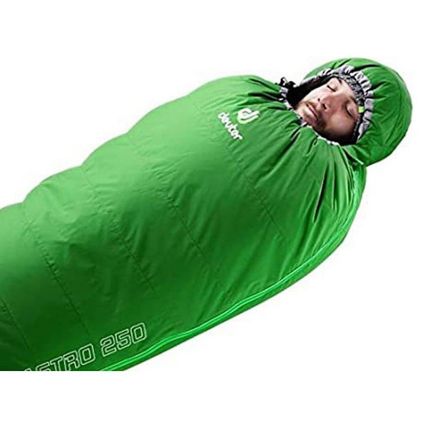 Deuter Sovsäck Astro 250 Grönt Regular / Left Zipper