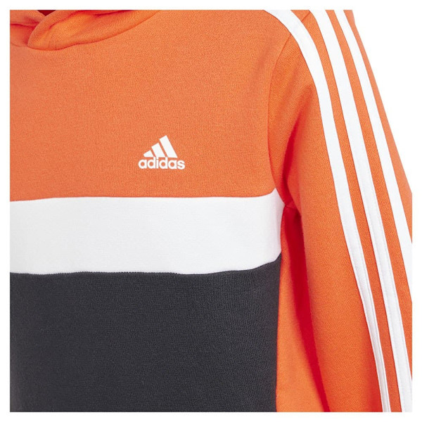 Adidas Tiberio 3 Stripes Hættetrøje Orange 7-8 Years Dreng