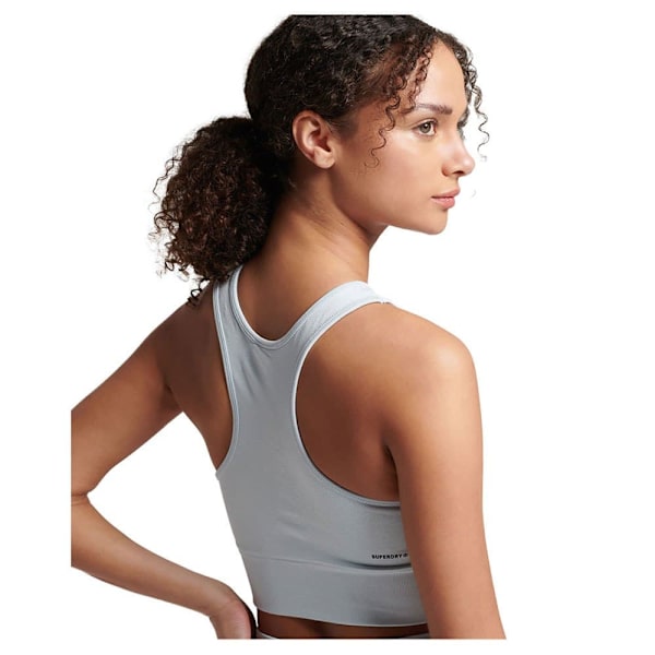 Superdry Core Seamless Mid Impact Bra Blå XL Kvinde