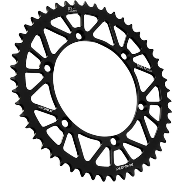 Jt Sprockets Kawasaki Jta460.49blk Aluminium Bagtandhjul Sort 49t