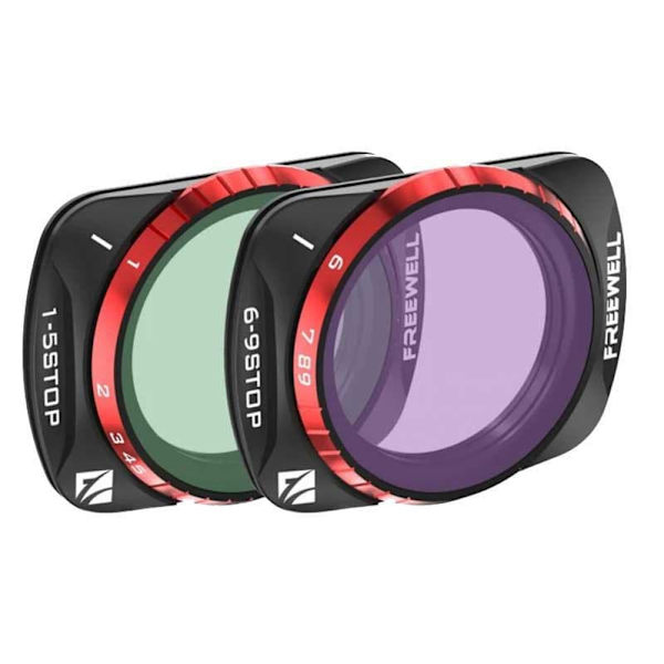 Freewell Kameralinsefiltre Dji Osmo Pocket 3 Variable Nd 1-5 Stop. 6-9 Stop Run&gun 2 Enheder