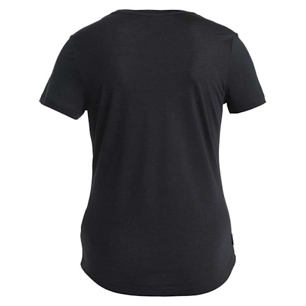 Icebreaker Merino 125 Cool-lite Sphere Iii Scoop Hihaton T-paita Musta M Nainen