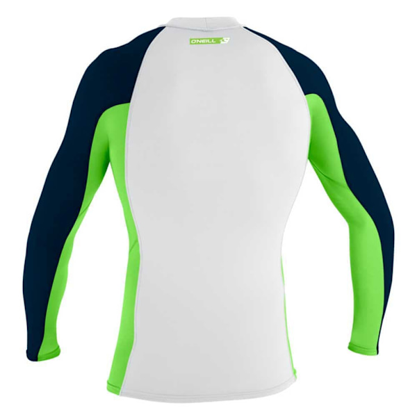 O´neill Wetsuits Långärmad Rashguard Premium Skins Grönt,Vit XL