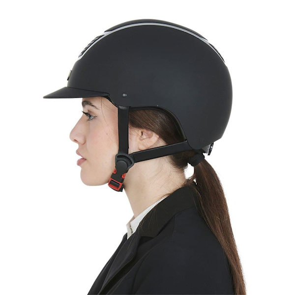 Equestro Hjälm Modello Eclipse Plain Matt Rowel Fitting  53-55 cm