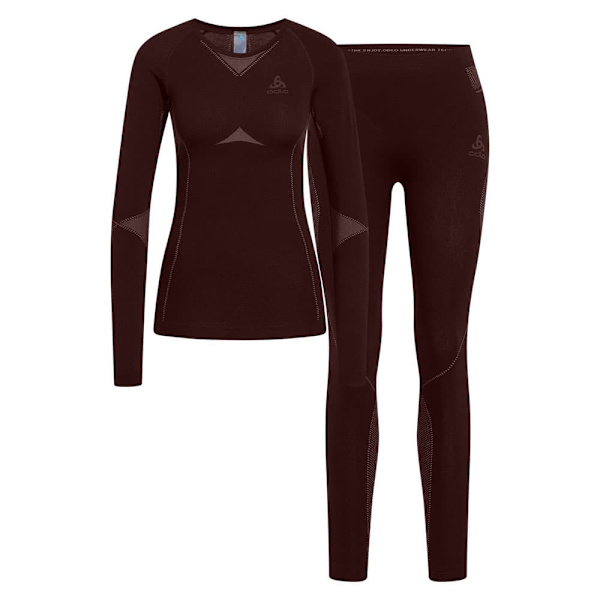 Odlo Fundamentals Performance Warm Baslager Set Brun S Kvinna