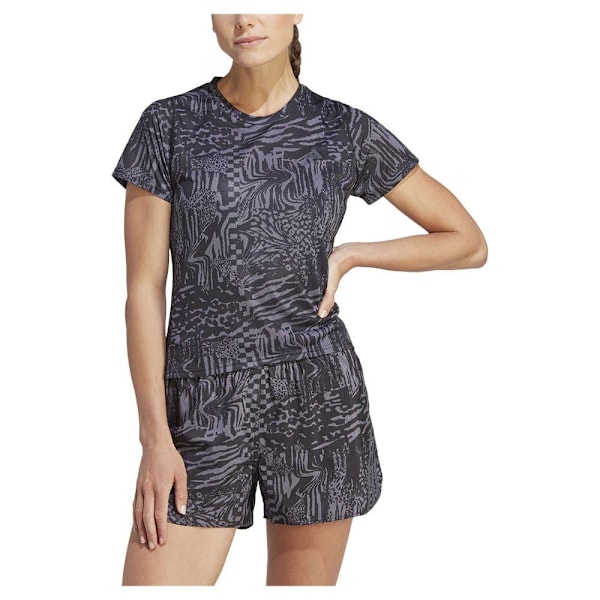 Adidas Lyhythihainen T-paita 3b Aop Musta XS Nainen
