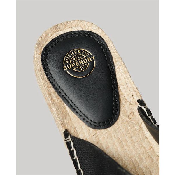 Superdry Cross Strap Espadriller Sort EU 37 Kvinde