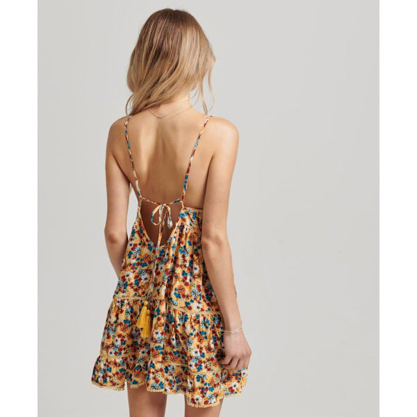 Superdry Kjole Vintage Mini Beach Cami Gul L Kvinde